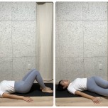 仰向けツイスト①