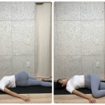 仰向けツイスト③