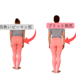 お尻が四角いピーマン尻