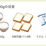 糖質100gの目安