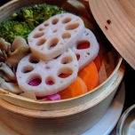 れんこんとブロッコリーの蒸し物