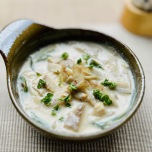 ごぼうの豆乳スープ