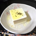 豆腐とオリーブ油と胡椒