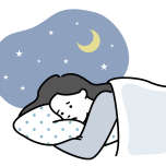 眠れないイラスト