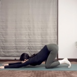 猫の伸びのポーズ