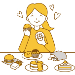 暴飲暴食のイメージ