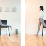 腸腰筋チェアストレッチ