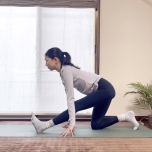 腿裏のストレッチ