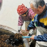 ごぼっぱを茹でる