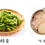 枝豆とツナの写真
