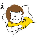 眠れない女性
