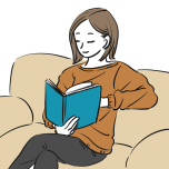 足を組んで座るイメージ