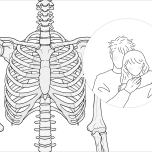 肋骨がバックハグ