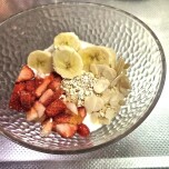 具材をのせたところ