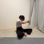 背中のストレッチ