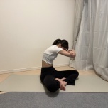 背中のストレッチ