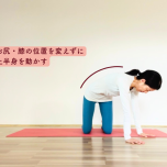 四つ這い体側ストレッチ