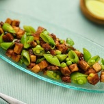 スナップエンドウの和物