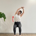 腹斜筋ストレッチ