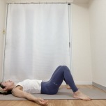 膝を立てた仰向けの体勢