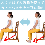 かかとつま先ふねこぎエクササイズ