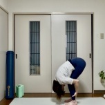 立位前屈のポーズ