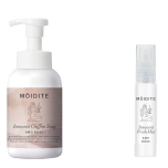 モアディーテ　フォームウォッシュ amo rose 300ml ￥1,540（税込）、同拭き取りミストamo rose 14ml ¥1,100（税込）／ともにモアディーテ 問い合わせ先：