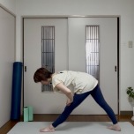 立位の片足前屈