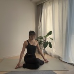 牛顔のストレッチ