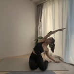 体側ストレッチ