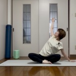 広背筋ストレッチ