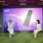 福田萌子さん(キリン「Lumen」記者発表会にて)