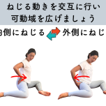 股関節の可動域を広げるねじりエクササイズ