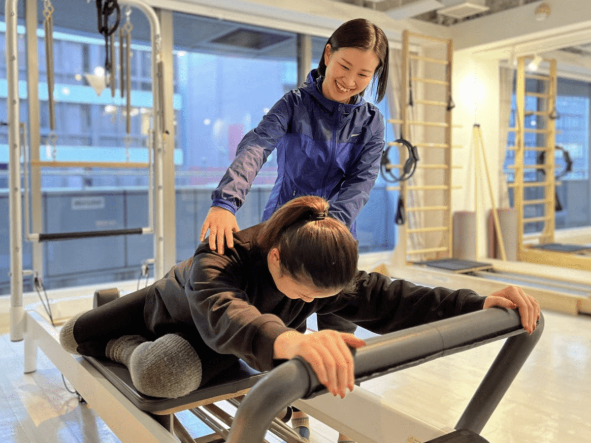 ピラティススタジオBB心斎橋スタジオのセッション風景